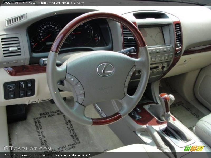 Titanium Silver Metallic / Ivory 2008 Lexus GX 470