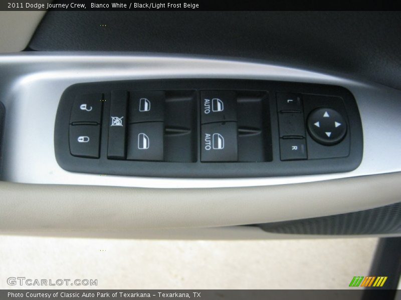 Bianco White / Black/Light Frost Beige 2011 Dodge Journey Crew