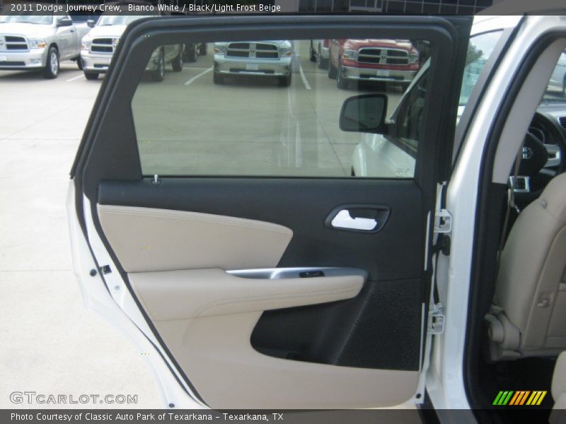 Bianco White / Black/Light Frost Beige 2011 Dodge Journey Crew