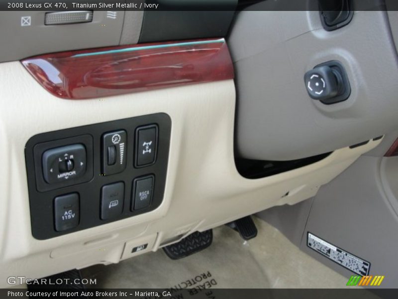 Titanium Silver Metallic / Ivory 2008 Lexus GX 470