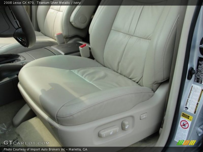 Titanium Silver Metallic / Ivory 2008 Lexus GX 470