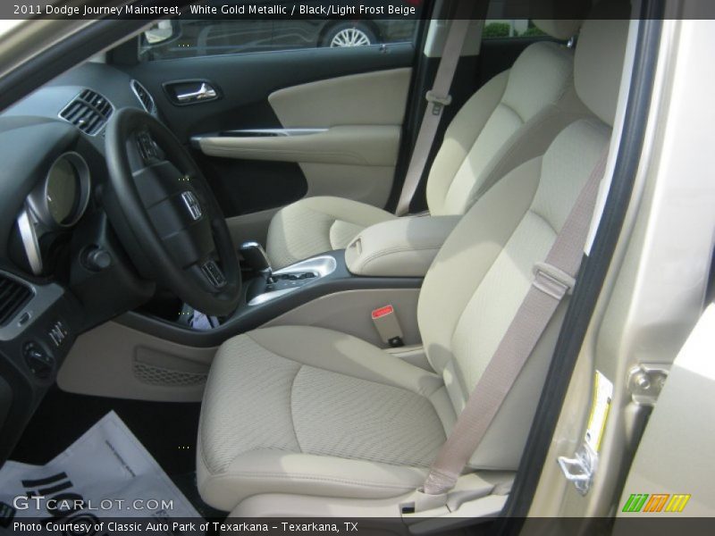 White Gold Metallic / Black/Light Frost Beige 2011 Dodge Journey Mainstreet