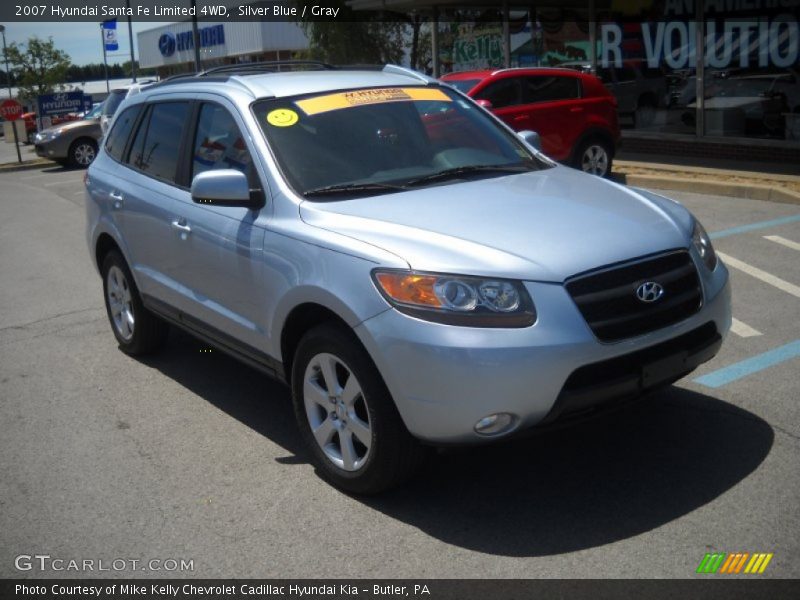 Silver Blue / Gray 2007 Hyundai Santa Fe Limited 4WD