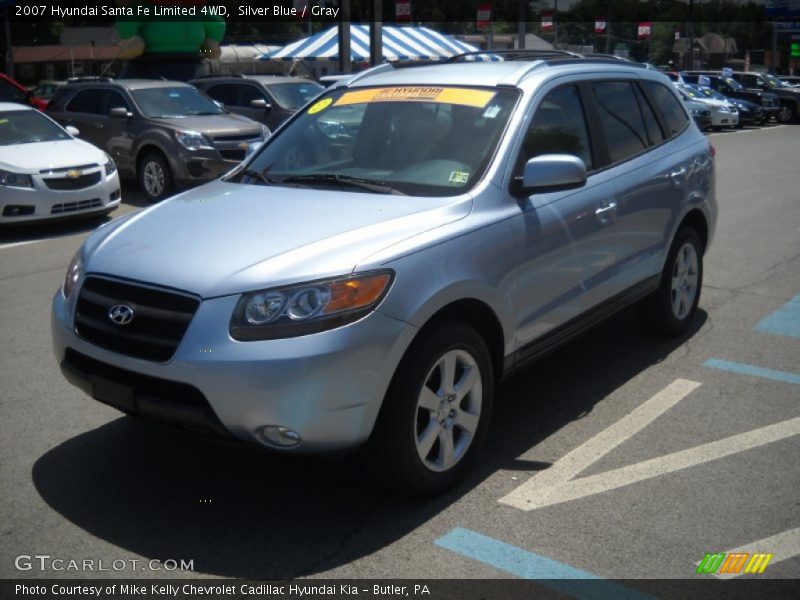 Silver Blue / Gray 2007 Hyundai Santa Fe Limited 4WD