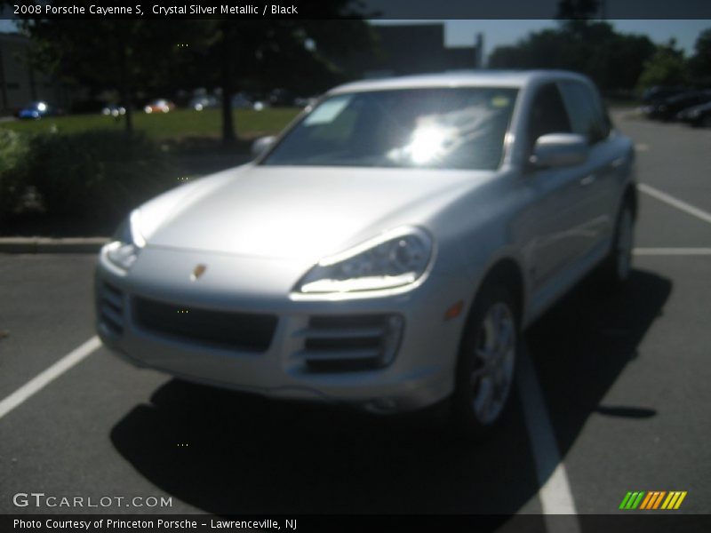 Crystal Silver Metallic / Black 2008 Porsche Cayenne S