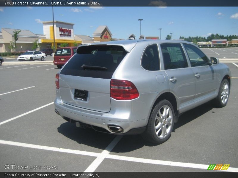 Crystal Silver Metallic / Black 2008 Porsche Cayenne S