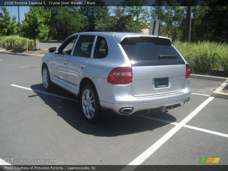 Crystal Silver Metallic / Black 2008 Porsche Cayenne S