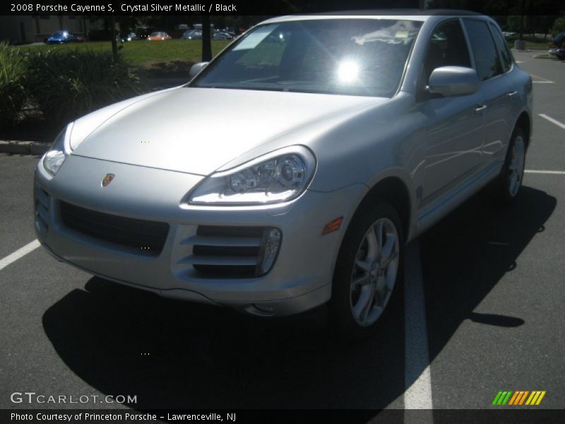 Crystal Silver Metallic / Black 2008 Porsche Cayenne S