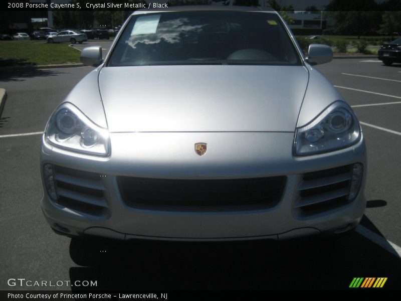 Crystal Silver Metallic / Black 2008 Porsche Cayenne S