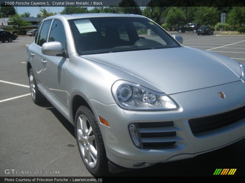 Crystal Silver Metallic / Black 2008 Porsche Cayenne S