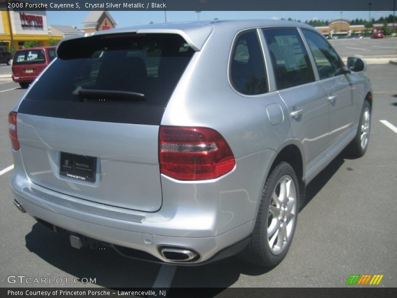 Crystal Silver Metallic / Black 2008 Porsche Cayenne S
