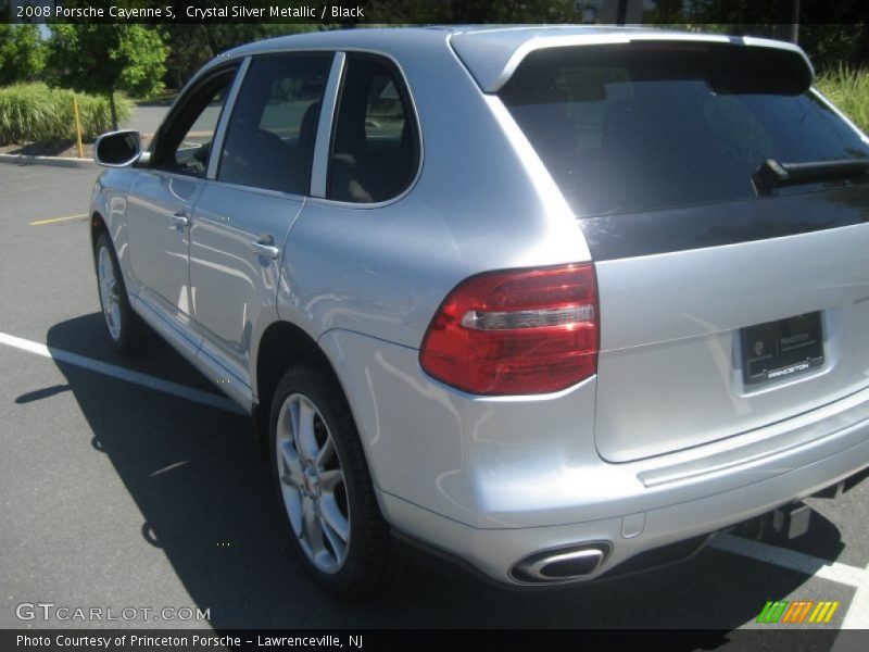 Crystal Silver Metallic / Black 2008 Porsche Cayenne S