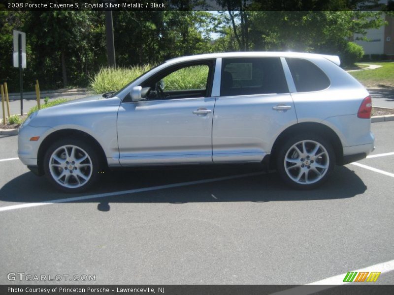 Crystal Silver Metallic / Black 2008 Porsche Cayenne S