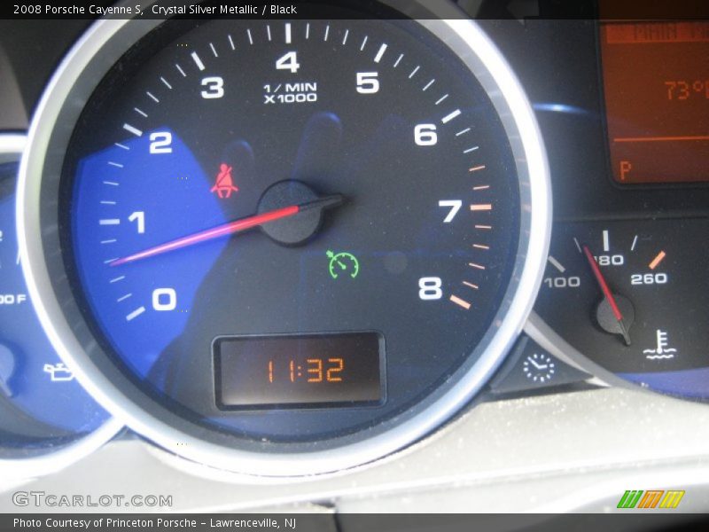 Crystal Silver Metallic / Black 2008 Porsche Cayenne S