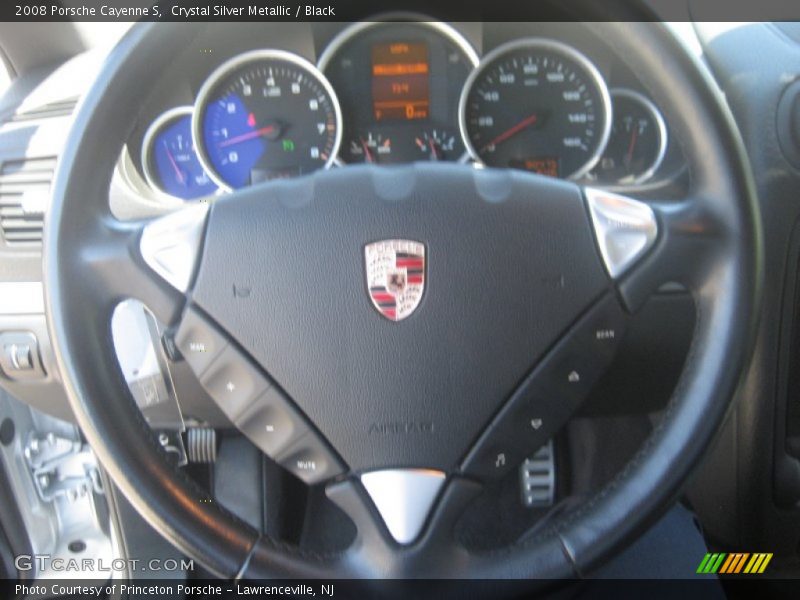 Crystal Silver Metallic / Black 2008 Porsche Cayenne S