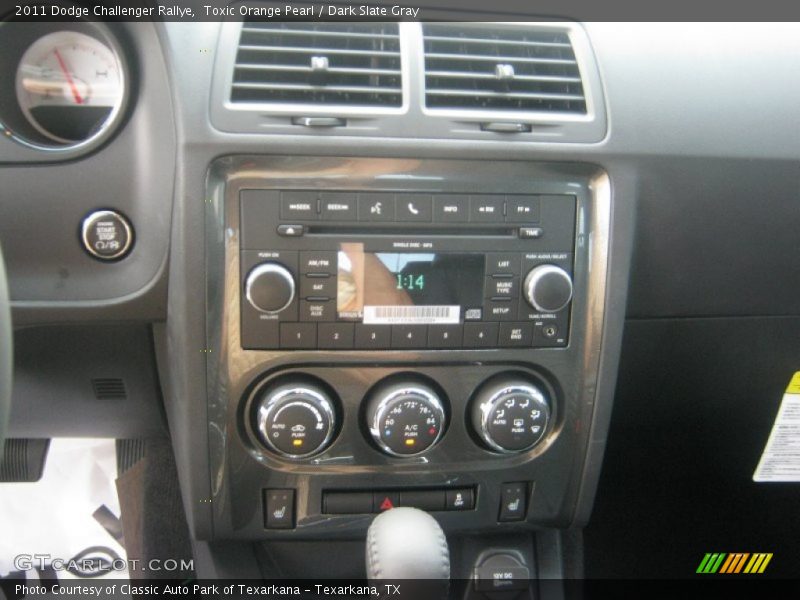 Toxic Orange Pearl / Dark Slate Gray 2011 Dodge Challenger Rallye