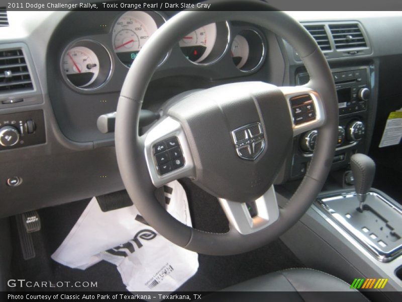 Toxic Orange Pearl / Dark Slate Gray 2011 Dodge Challenger Rallye