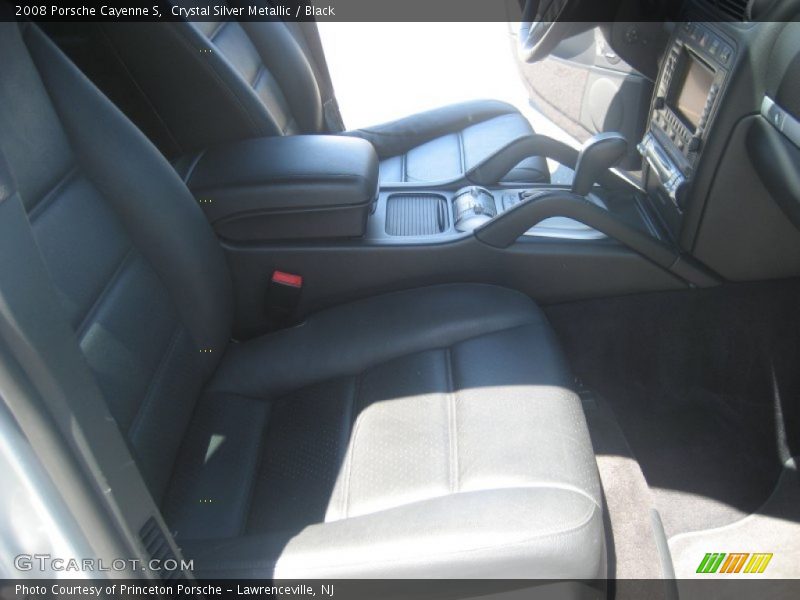Crystal Silver Metallic / Black 2008 Porsche Cayenne S