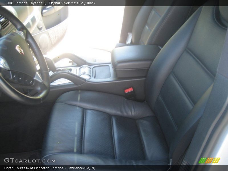 Crystal Silver Metallic / Black 2008 Porsche Cayenne S
