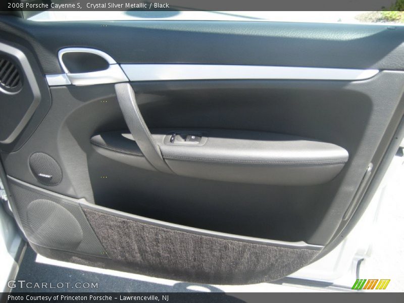 Crystal Silver Metallic / Black 2008 Porsche Cayenne S
