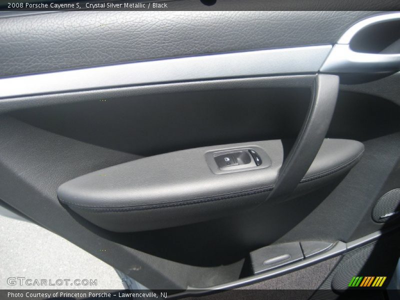Crystal Silver Metallic / Black 2008 Porsche Cayenne S