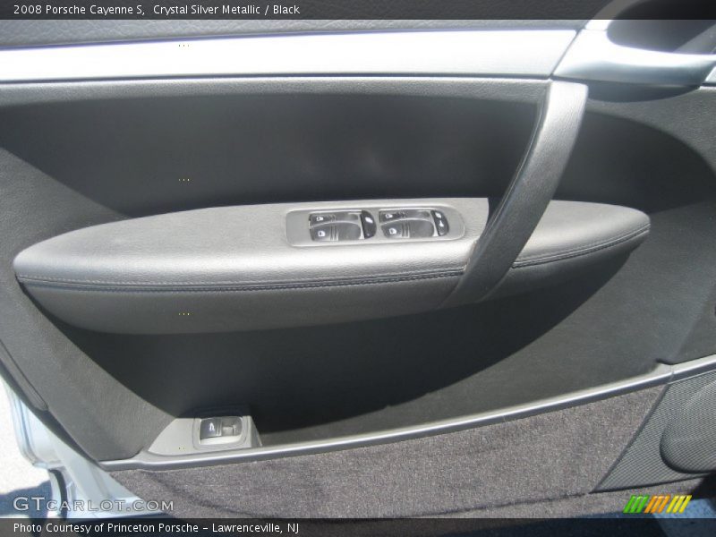 Crystal Silver Metallic / Black 2008 Porsche Cayenne S
