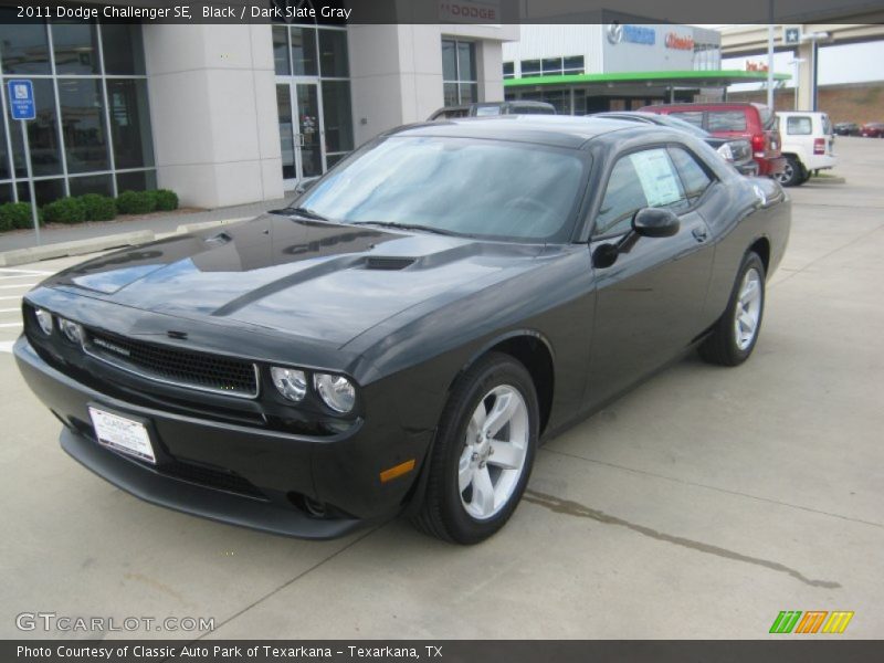 Black / Dark Slate Gray 2011 Dodge Challenger SE