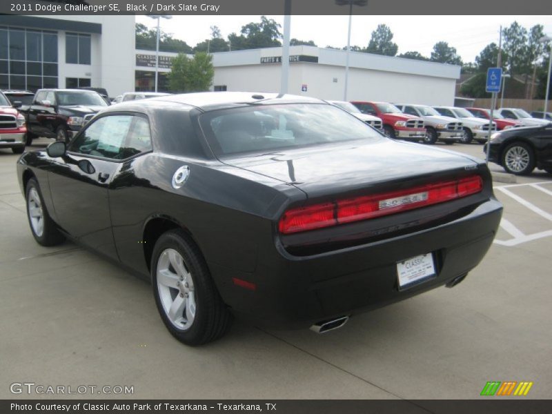 Black / Dark Slate Gray 2011 Dodge Challenger SE