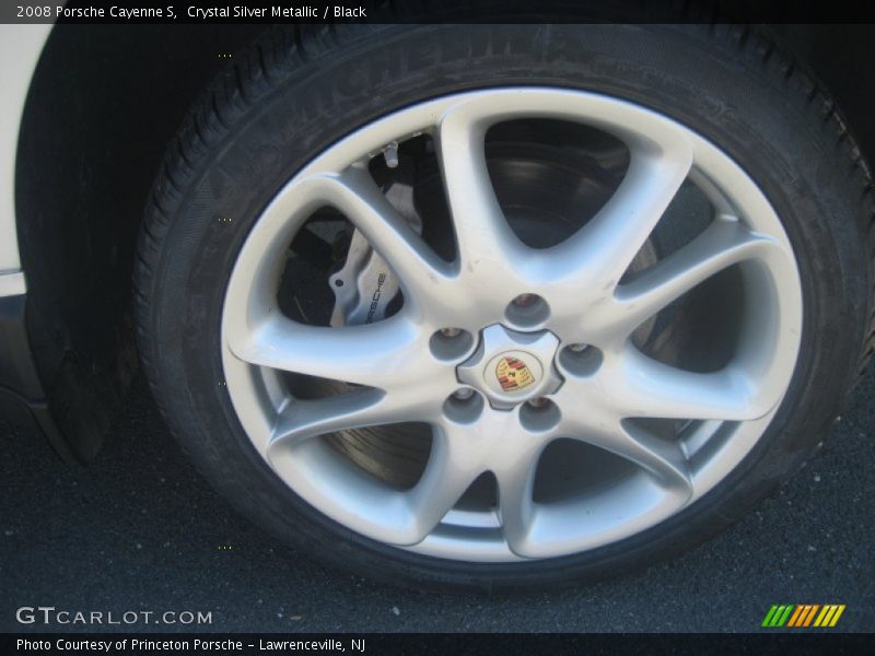 Crystal Silver Metallic / Black 2008 Porsche Cayenne S
