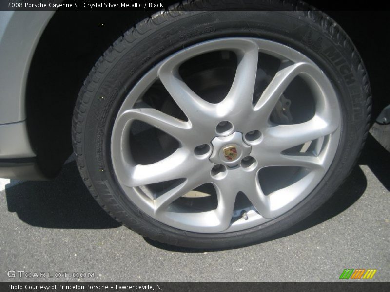 Crystal Silver Metallic / Black 2008 Porsche Cayenne S