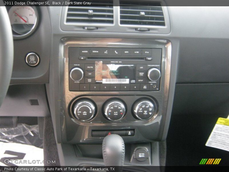 Black / Dark Slate Gray 2011 Dodge Challenger SE