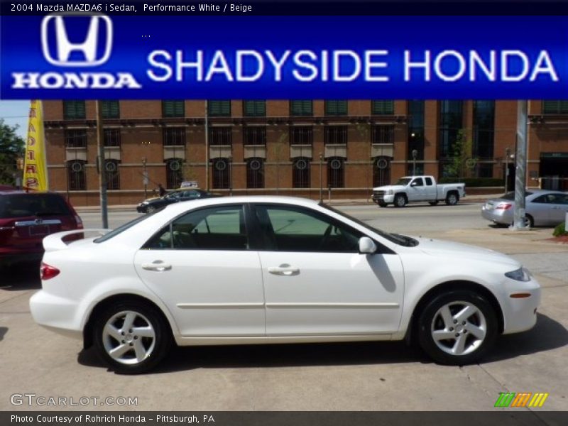 Performance White / Beige 2004 Mazda MAZDA6 i Sedan