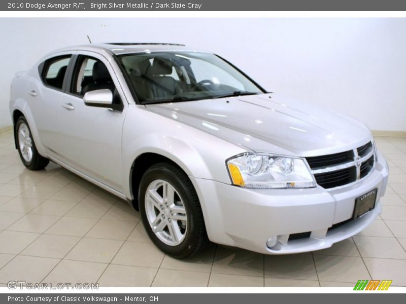 Bright Silver Metallic / Dark Slate Gray 2010 Dodge Avenger R/T