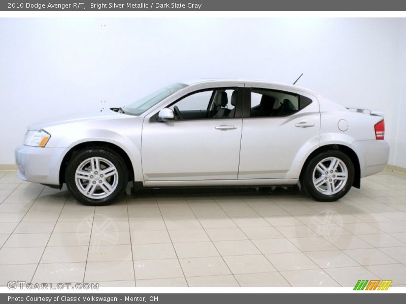 Bright Silver Metallic / Dark Slate Gray 2010 Dodge Avenger R/T