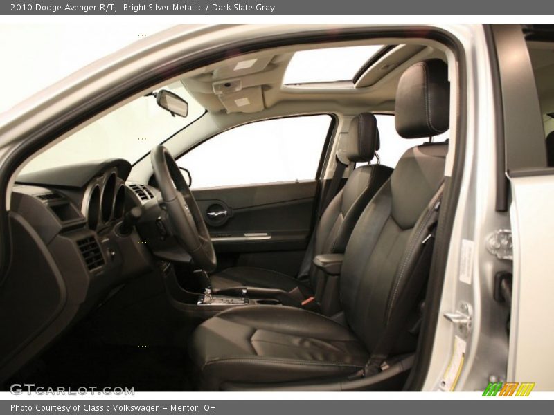 Bright Silver Metallic / Dark Slate Gray 2010 Dodge Avenger R/T