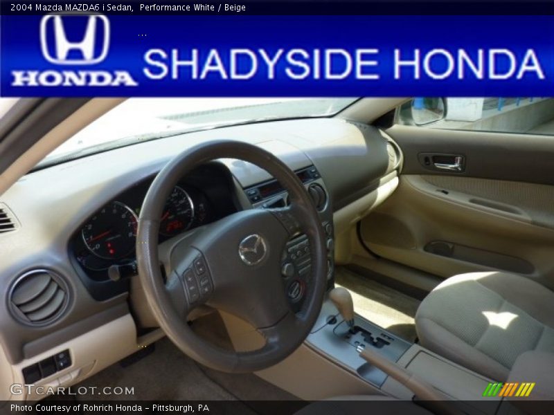 Performance White / Beige 2004 Mazda MAZDA6 i Sedan