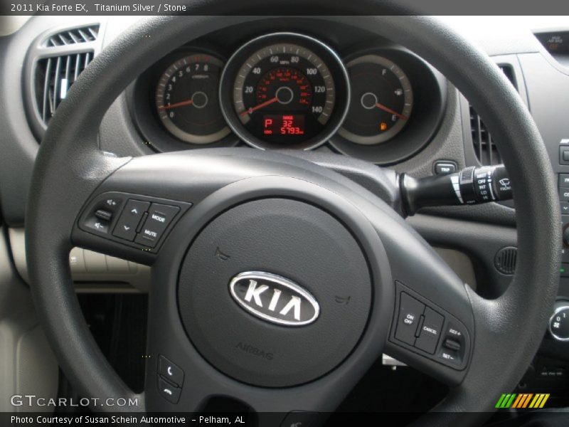 Titanium Silver / Stone 2011 Kia Forte EX