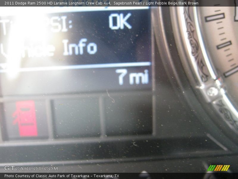 Sagebrush Pearl / Light Pebble Beige/Bark Brown 2011 Dodge Ram 2500 HD Laramie Longhorn Crew Cab 4x4