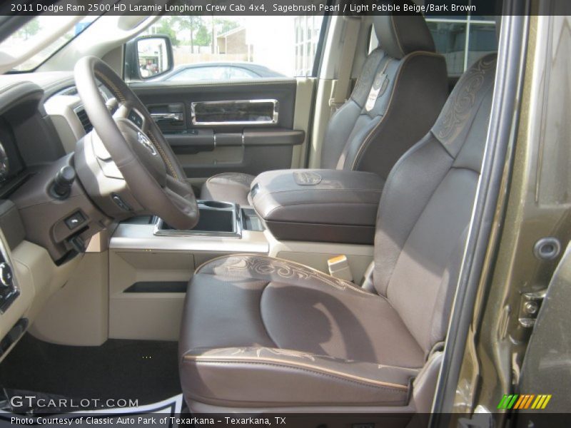 Sagebrush Pearl / Light Pebble Beige/Bark Brown 2011 Dodge Ram 2500 HD Laramie Longhorn Crew Cab 4x4