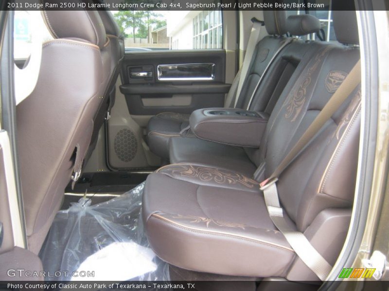 Sagebrush Pearl / Light Pebble Beige/Bark Brown 2011 Dodge Ram 2500 HD Laramie Longhorn Crew Cab 4x4