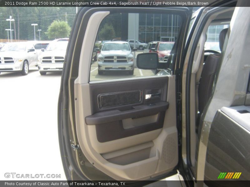 Sagebrush Pearl / Light Pebble Beige/Bark Brown 2011 Dodge Ram 2500 HD Laramie Longhorn Crew Cab 4x4