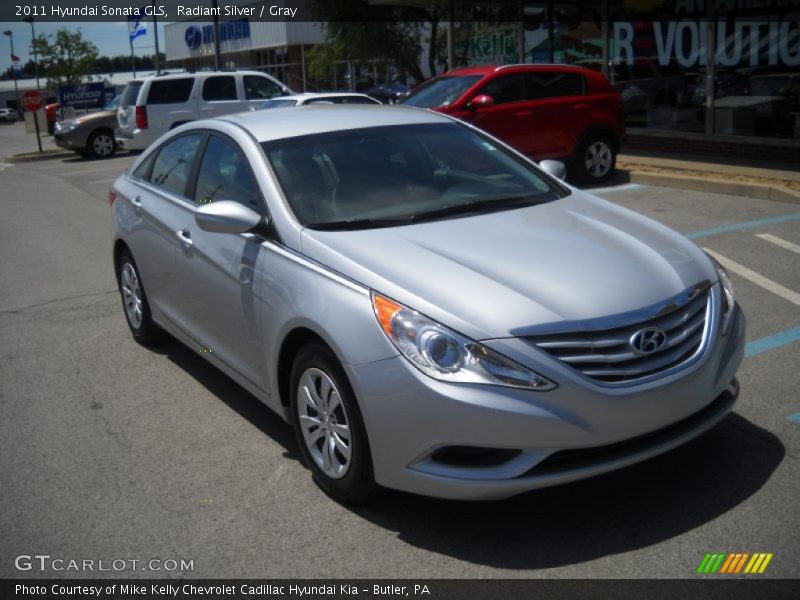 Radiant Silver / Gray 2011 Hyundai Sonata GLS