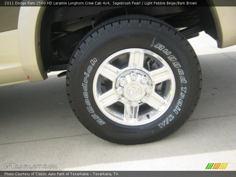 Sagebrush Pearl / Light Pebble Beige/Bark Brown 2011 Dodge Ram 2500 HD Laramie Longhorn Crew Cab 4x4
