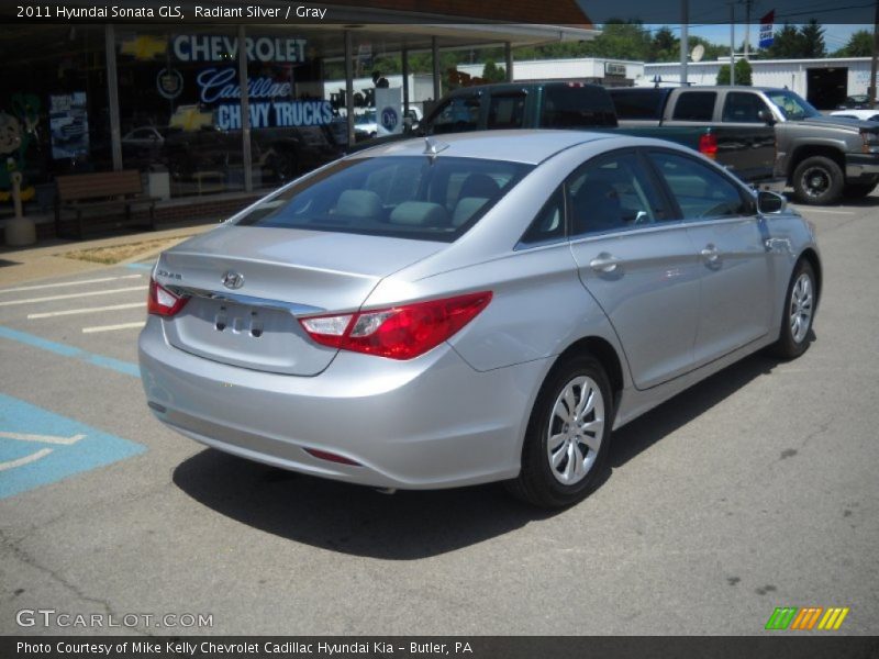 Radiant Silver / Gray 2011 Hyundai Sonata GLS