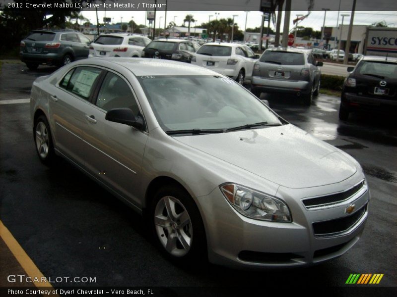 Silver Ice Metallic / Titanium 2012 Chevrolet Malibu LS