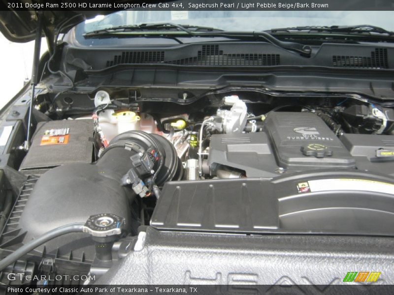 Sagebrush Pearl / Light Pebble Beige/Bark Brown 2011 Dodge Ram 2500 HD Laramie Longhorn Crew Cab 4x4
