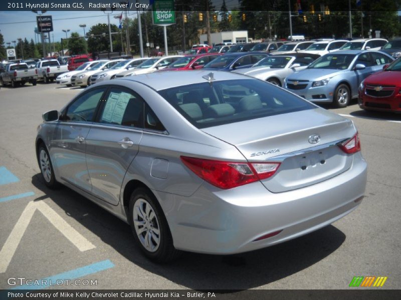 Radiant Silver / Gray 2011 Hyundai Sonata GLS