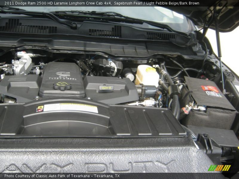 Sagebrush Pearl / Light Pebble Beige/Bark Brown 2011 Dodge Ram 2500 HD Laramie Longhorn Crew Cab 4x4