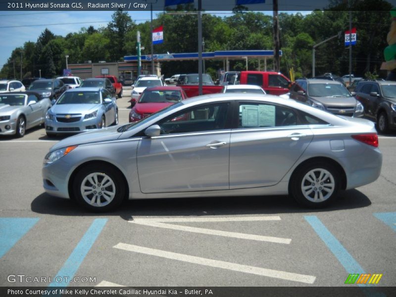 Radiant Silver / Gray 2011 Hyundai Sonata GLS