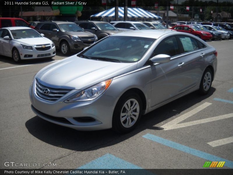 Radiant Silver / Gray 2011 Hyundai Sonata GLS